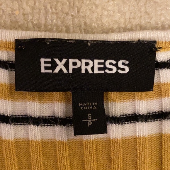 Express striped V neck sweater S - Picture 2 of 3